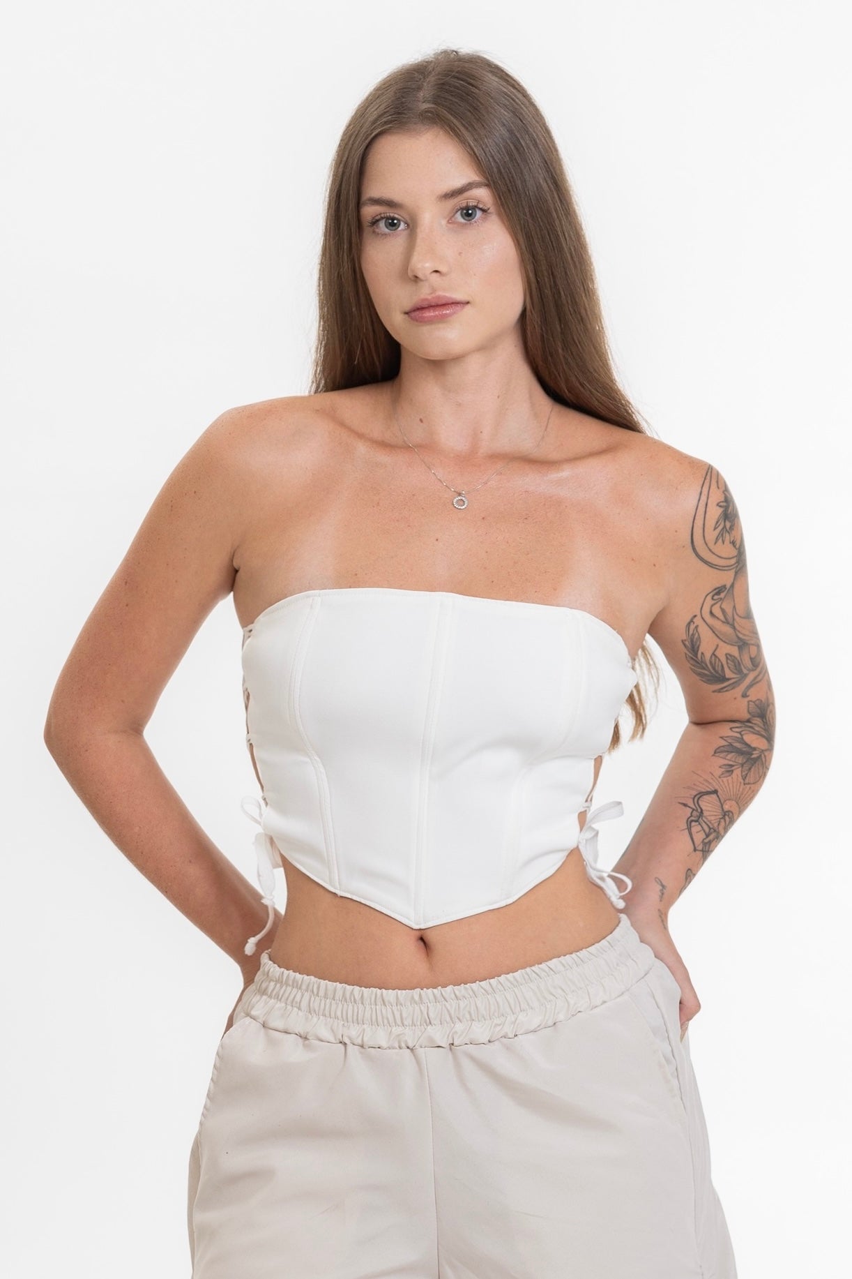 Corset Ajustável Branco