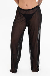 Calça Transparente Tule com Elastano