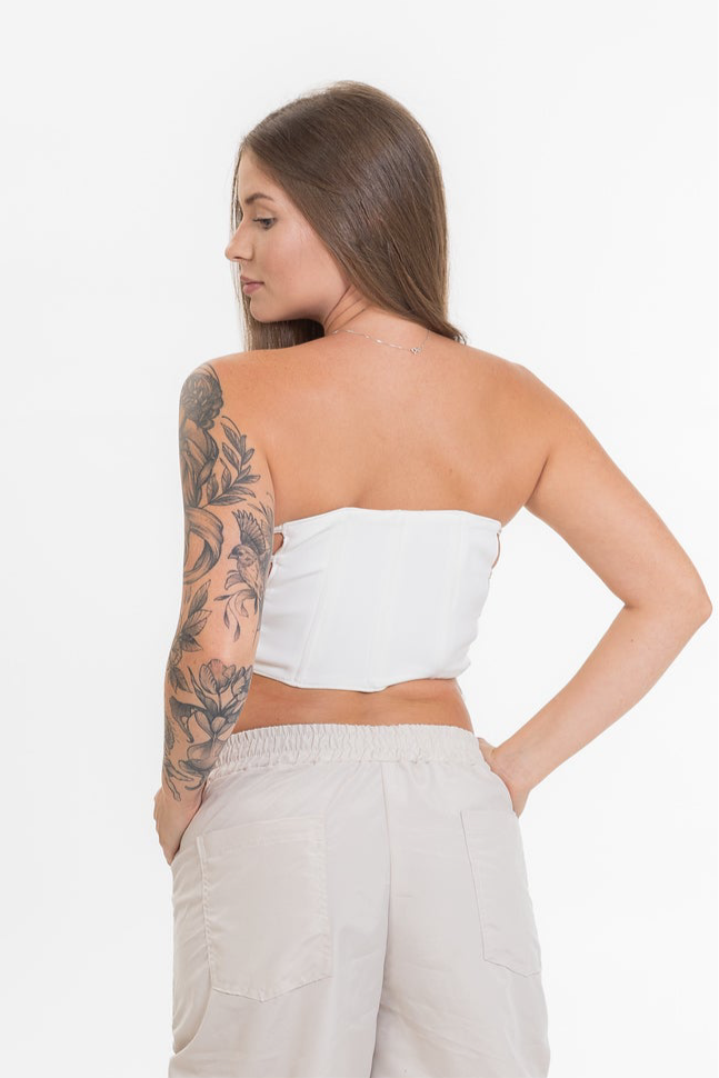 Corset Ajustável Branco