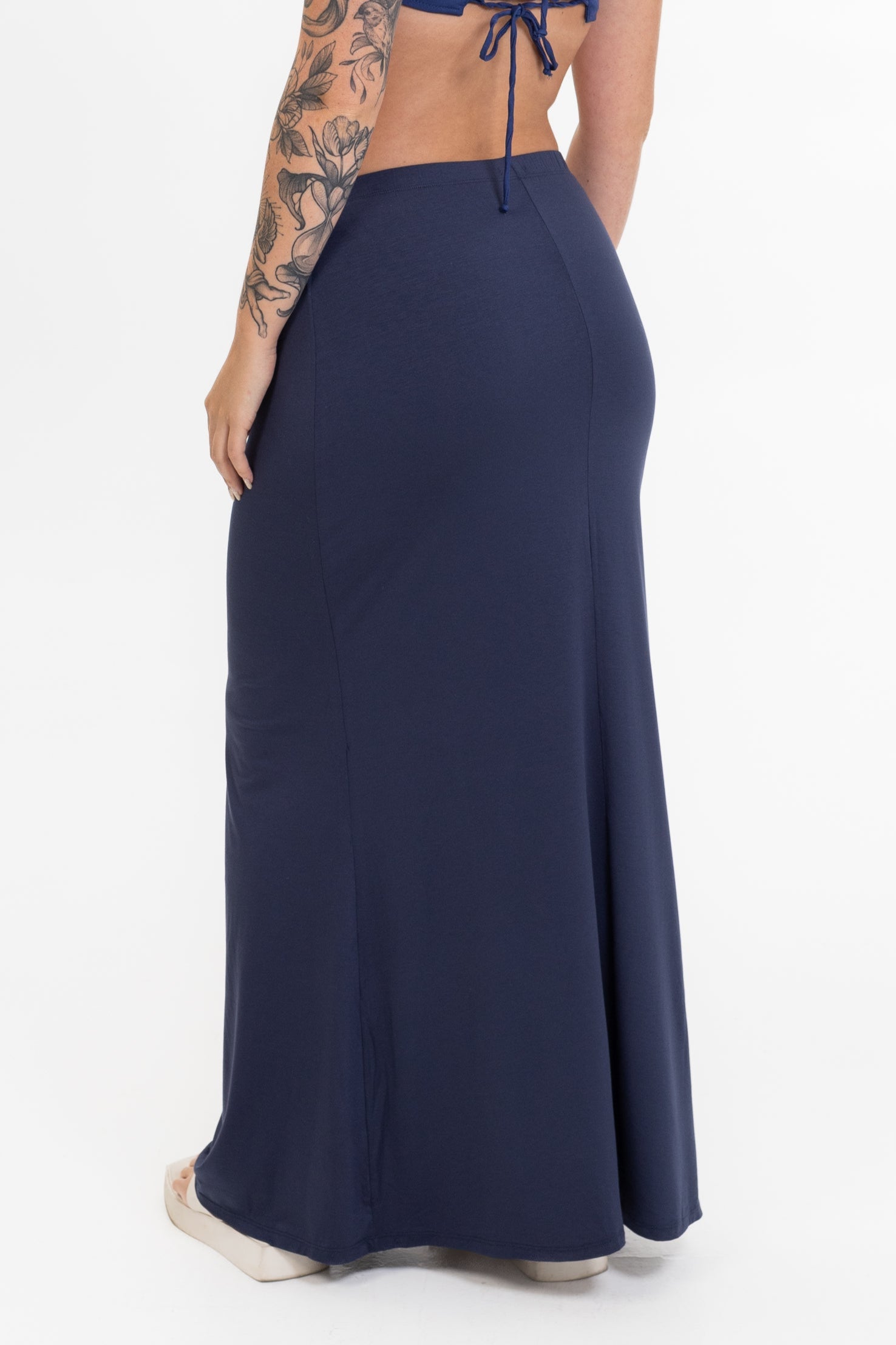 Saia Longa Azul Marinho