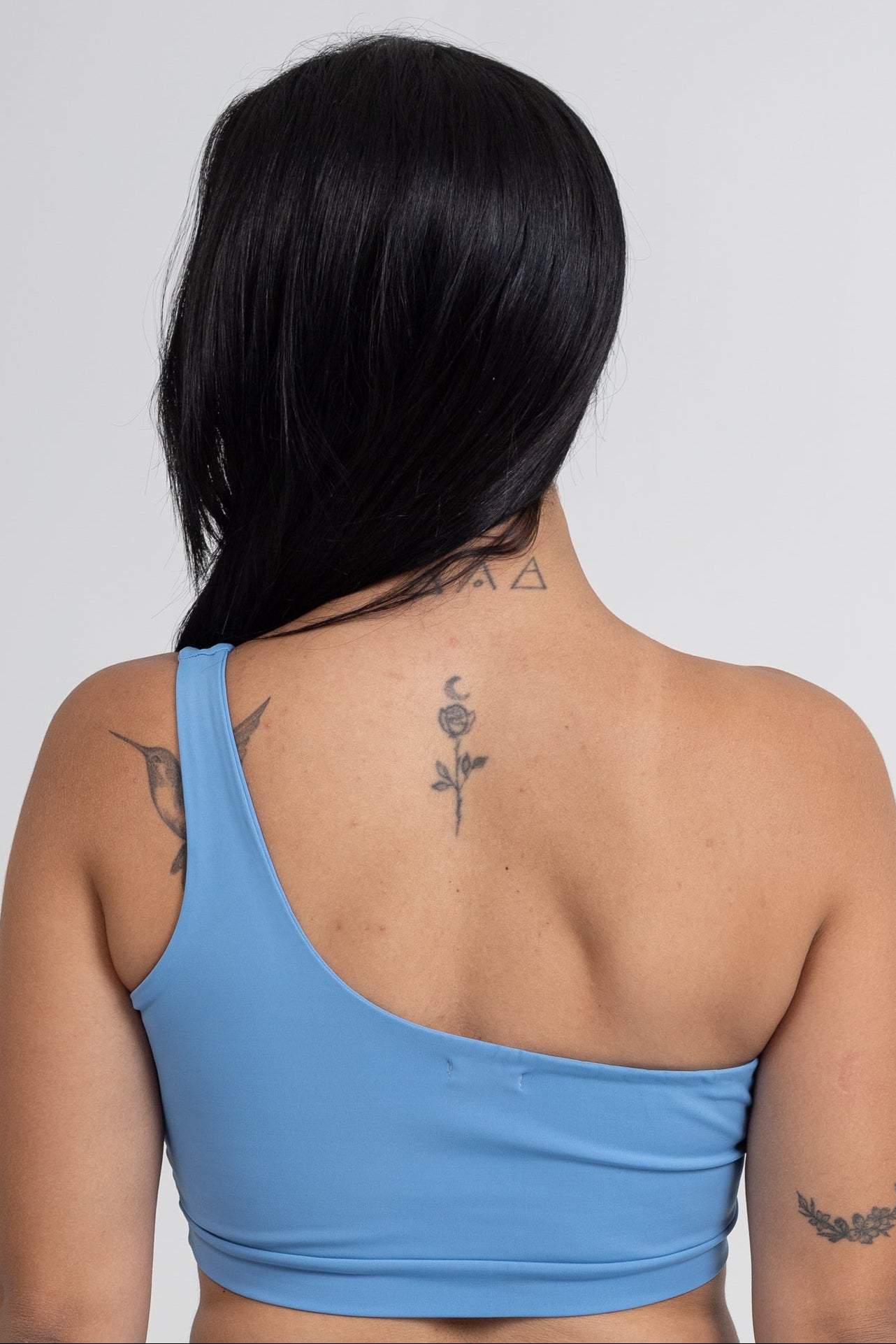 Top Um Ombro Só Baby Blue