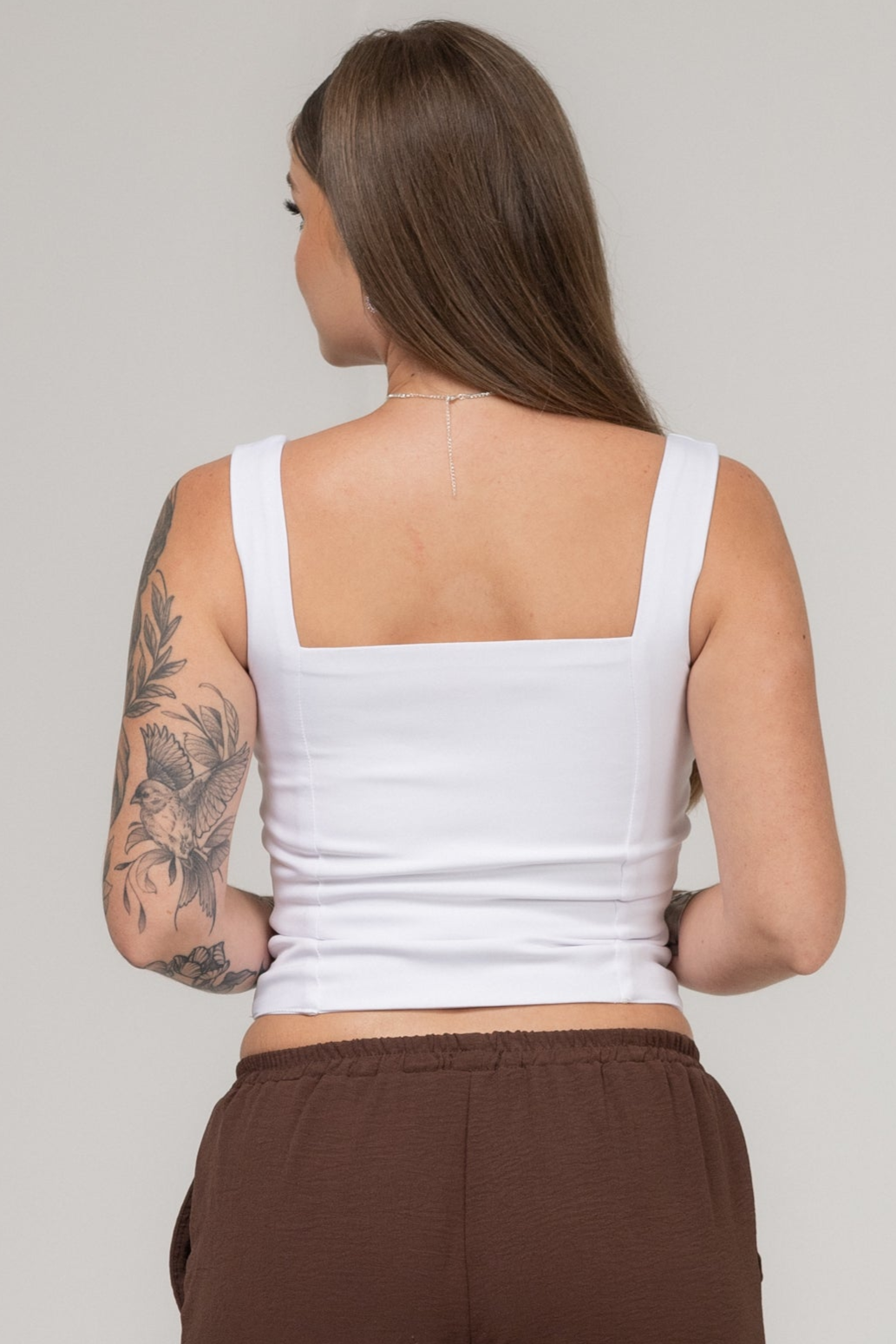 Corset Fechos Branco