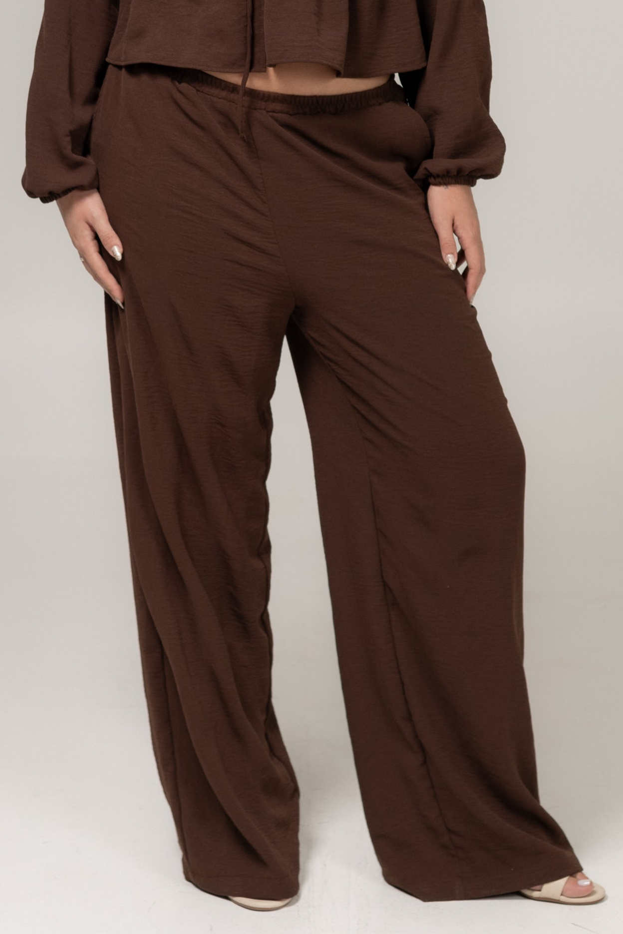 Calça Fluida Marrom