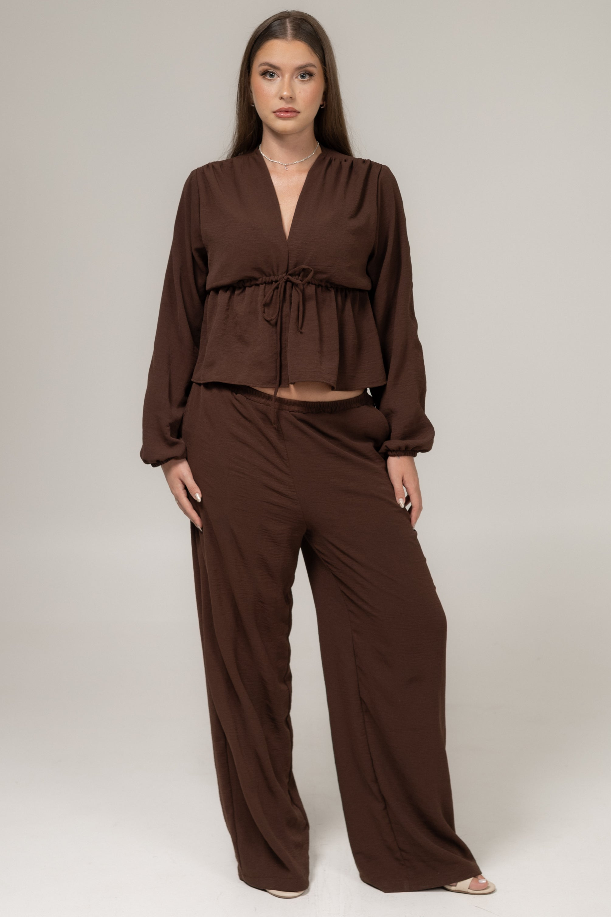 Combo Conjunto Marrom – Calça & Blusa