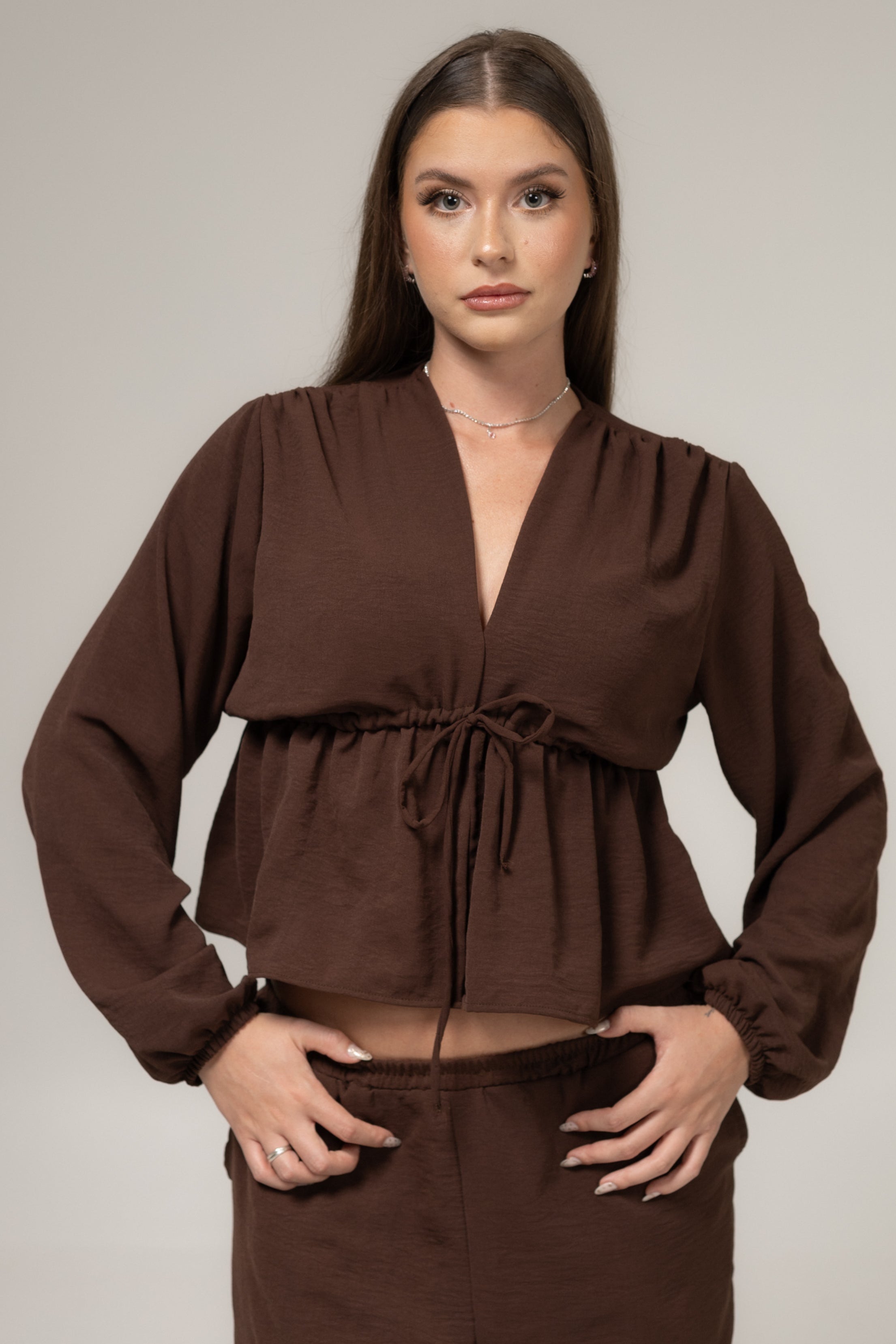 Blusa com Amarração Frontal