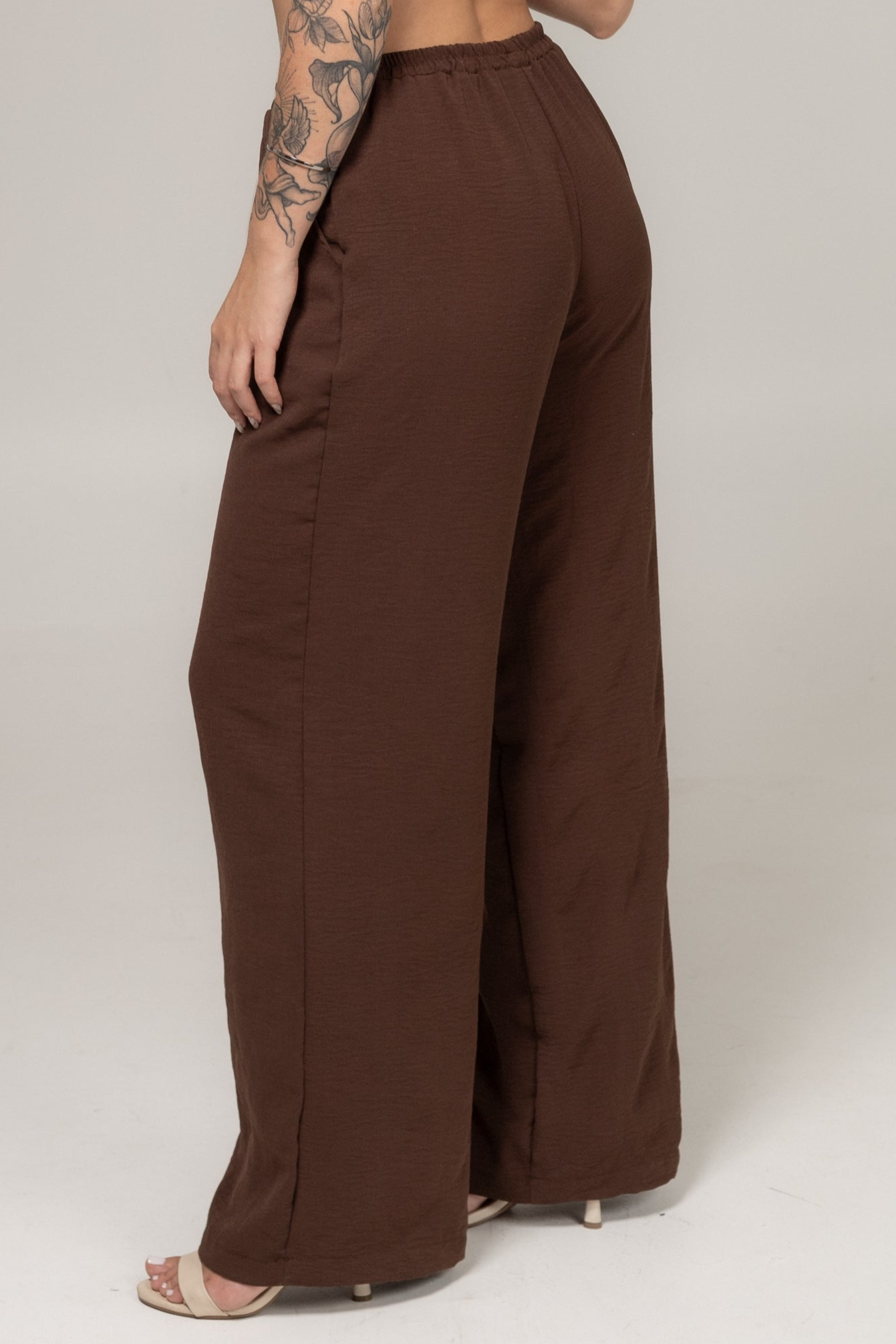 Calça Fluida Marrom