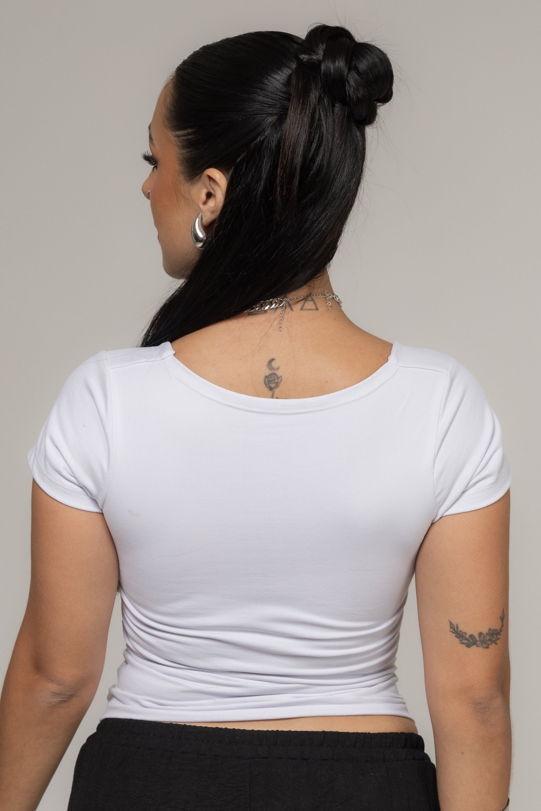 Blusa Decote Quadrado Branca